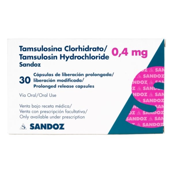 Tamsulosina 0.4 Mg 30 Cap Sz Clorhidrato De Tamsulosina