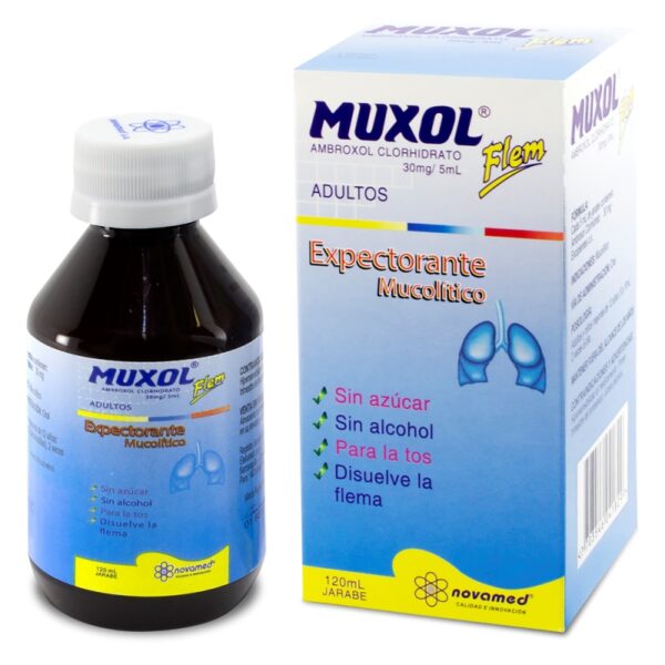Muxol Flem Adultos Jarabe 120 Ml Ambroxol