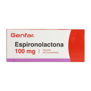 Espironolactona 100 Mg 20 Tabletas Genfar