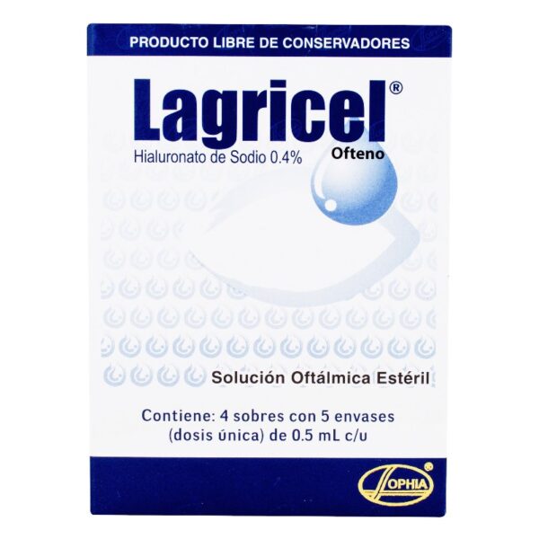Lagricel Ofteno Solucion 10 Ml Hialuronato De Sodio