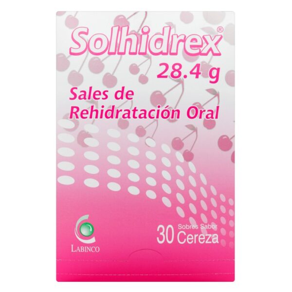 Solhidrex Sabor Cereza 30 Sobres Sodio / Potacio / Calcio / Magnesio