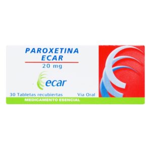 Paroxetina 20 Mg 30 Tabletas Ecar