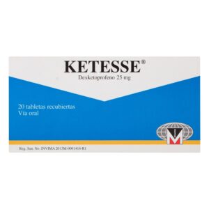 Ketesse 25 Mg 20 Comprimidos Dexketoprofeno
