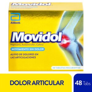 Movidol 48 Tabletas Acetaminofen / Naproxeno Sodico / Cafeina