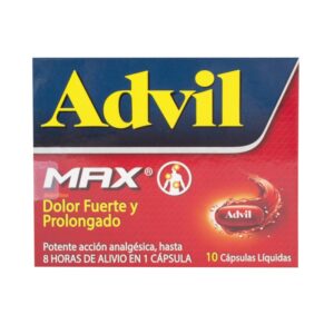 Advil Max 10 Capsulas Ibuprofeno
