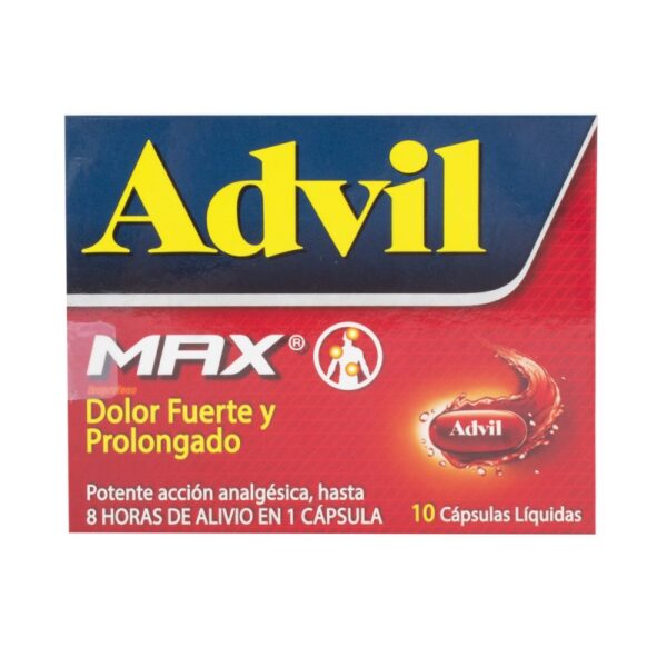 Advil Max 10 Capsulas Ibuprofeno