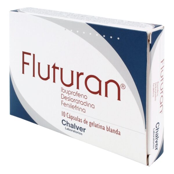 Fluturan 400 Mg 10 Capsulas Ibuprofeno-Desloratadina- Fenilefrina