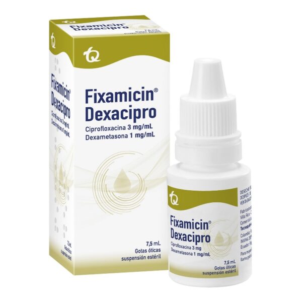 Fixamicin Dexacipro Gotas 7.5 Ml Dexametasona / Ciprofloxacina