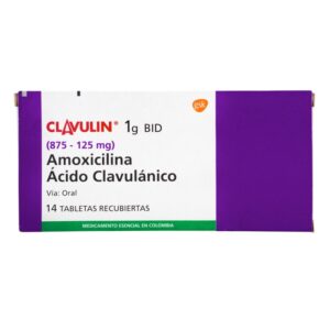 Clavulin 1 Gr 14 Tabletas Amoxicilina / Acido Clavulanico