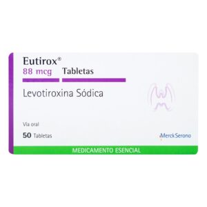Eutirox 88 Mcg 50 Tabletas Levotiroxina Sodica
