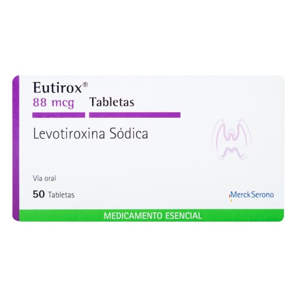 Eutirox 88 Mcg 50 Tabletas Levotiroxina Sodica