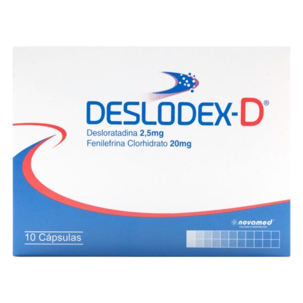 Deslodex D 10 Tabletas Desloratadina / Fenilefrina