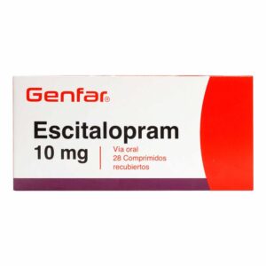 Escitalopram 10 Mg 28 Tabletas Genfar