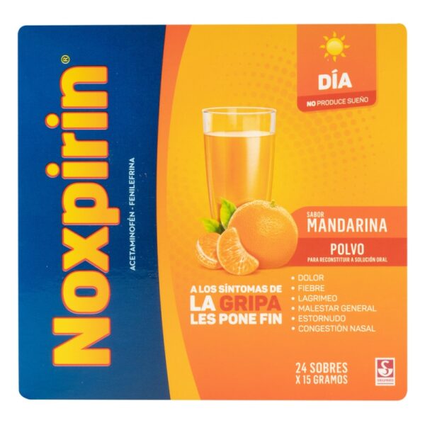 Noxpirin F Jugo Dia Mandarina 24 Sobres Acetaminofen / Fenilefrina