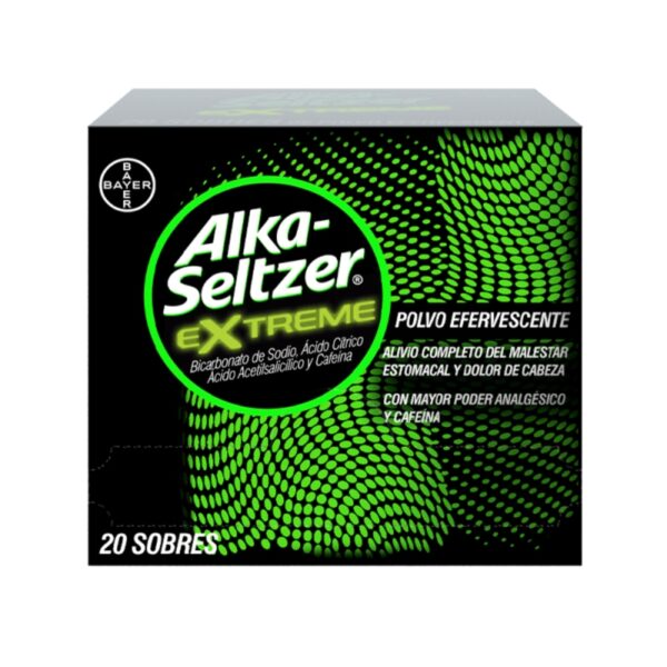 Alka Seltzer Extreme 20 Sobres Bicarbonato De Sodio