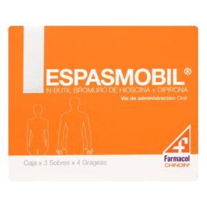 Espasmobil 3 Sobres 4 Tabletas Hioscina / Dipirona