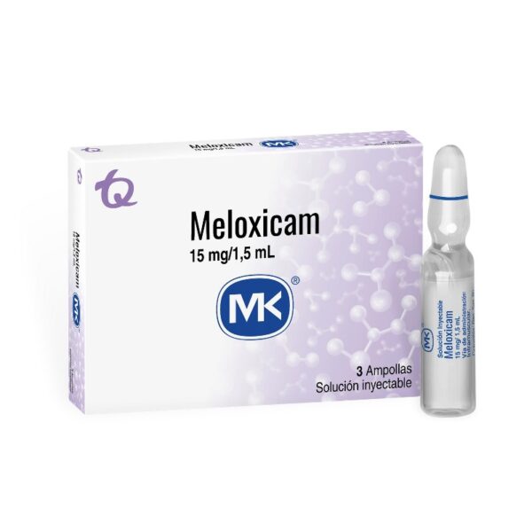 Meloxicam 15 Mg 3 Ampollas Mk Meloxicam