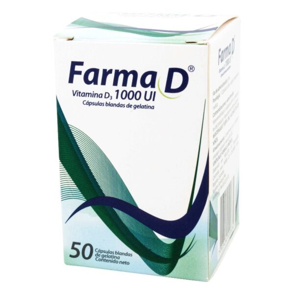 Farma D Vitamina D3 1000Ui 50 Capsulas Vitamina D