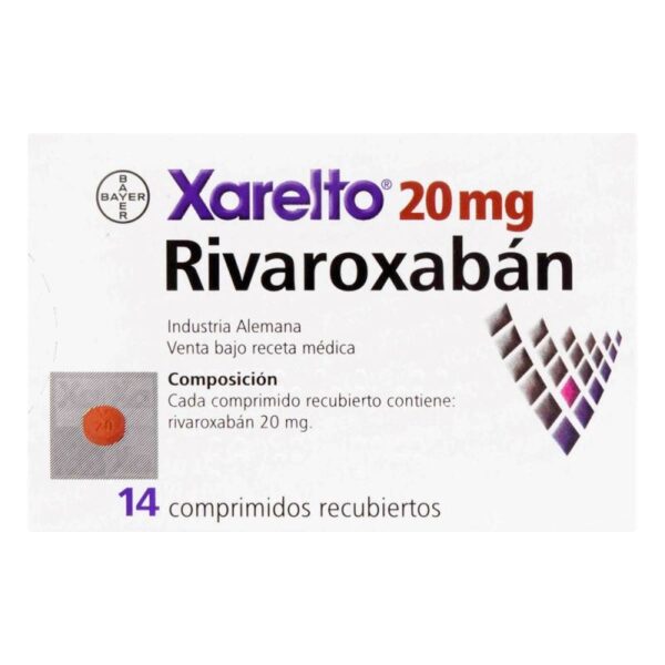 Xarelto 20M 14 Comprimidos Rivaroxaban