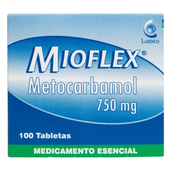 Mioflex 750 Mg 100 Tabletas Metocarbamol
