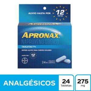 Apronax 275 Mg 24 Tabletas Naproxeno