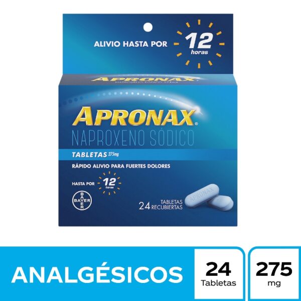 Apronax 275 Mg 24 Tabletas Naproxeno