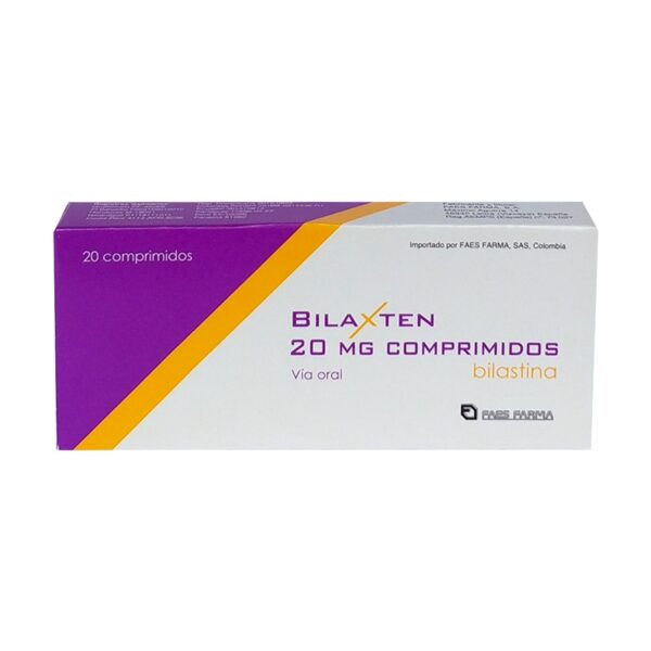 Bilaxten 20 Mg 20 Comprimidos Bilastina