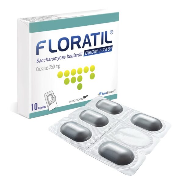 Floratil 250 Mg 10 Capsulas Saccharomices Boulardii