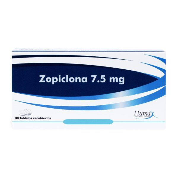Zopiclona 7.5 Mg 30 Tabletas Humax