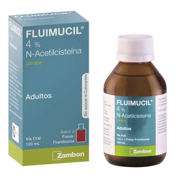 Fluimucil Adulto Jarabe 4% 120 Ml Acetilcisteina