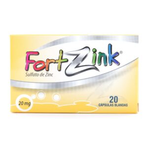 Fortzink 20 Mg 20 Capsulas Blandas Zinc