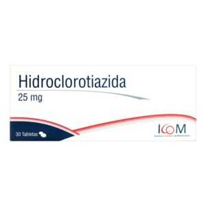 Hidroclorotiazida 25 Mg 30 Tabletas Icom Hidroclorotiazida