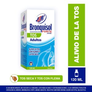 Bronquisol Forte Tos Adulto Jarabe 120 Ml Dextrometorfano / Guayacolato