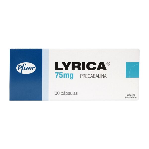 Lyrica 75 Mg 30 Capsulas Pregabalina