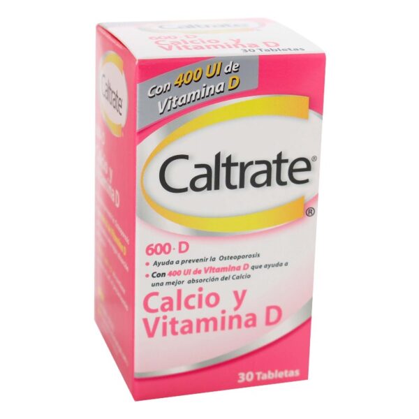 Caltrate D 600 Mg 400Ui 30 Tabletas Carbonato De Calcio / Vitamina D