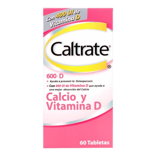 Caltrate D 600 Mg 400Ui 60 Tbs Carbonato De Calcio / Vitamina D