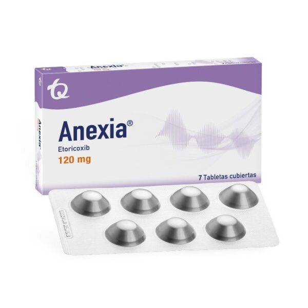 Anexia 120 Miligramos 7 Tabletas Etoricoxib