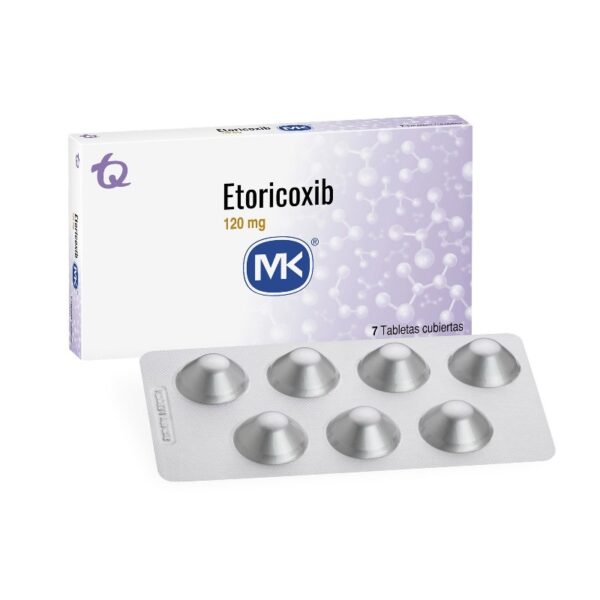 Etoricoxib 120 Mg 7 Tabletas Mk