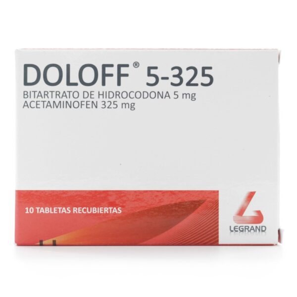 Doloff 5-325 10 Tabletas Hidrocodona Bitartaro / Acetaninofen
