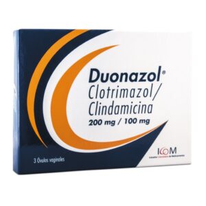 Duonazol 200/100 Mg 3 Ovulos Vagina Icom Clotrimazol / Clindamicina