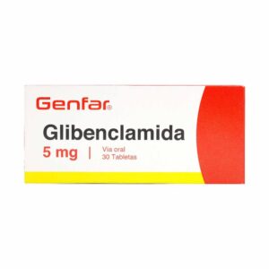 Glibenclamida 5 Mg 30 Tabletas Genfar