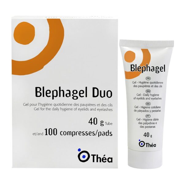 Blephagel Duo Gel Limpiador 40 Gr 100 Pañitos Polaxamer / Carbomer