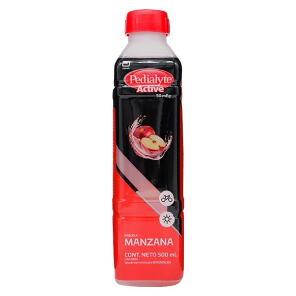 Pedialyte Con Zinc 30 Manzana 500 Ml Sodio / Potacio / Calcio / Magnesio