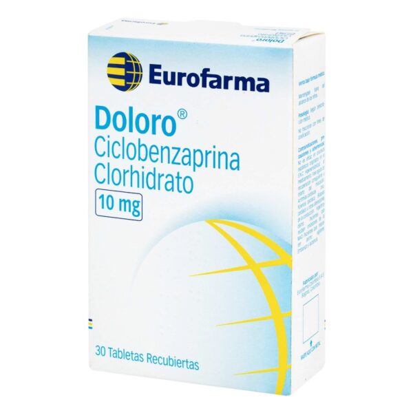 Doloro 10 Mg 30 Tabletas Ciclobenzaprina