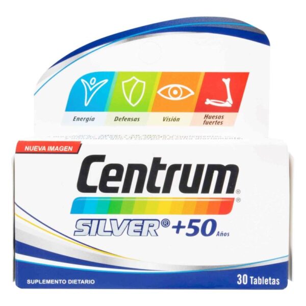 Centrum Silver 50 Anos 30 Tabletas Multivitaminico