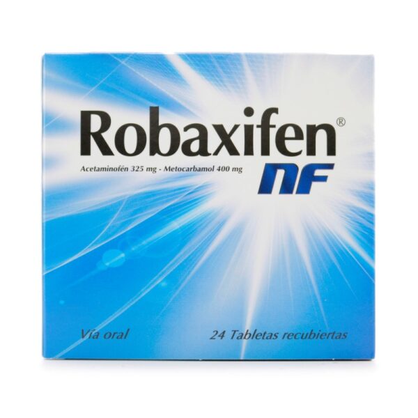 Robaxifen Nf 400/325Mg 24 Tabletas Acetaminofen / Metocarbamol