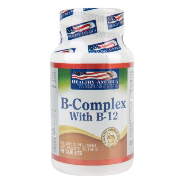 B-Complex With B-12 90 Capsulas Iva Vitamina B