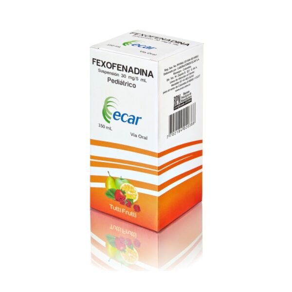 Fexofenadina 30Mg/5Ml Jarabe 150 Ml Ecar