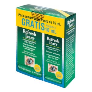 Refresh Tears Gotas Lubricantes 15 Ml+10 Ml Carboximetilcelulosa