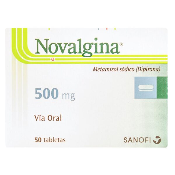 Novalgina 500 Mg 50 Tabletas Dipirona